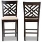 Baxton Studio Caron Wood Counter Height Pub Chairs - Set of 2 - image 3