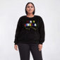 Plus Size Inner Circle Merry Christmas Sequin Sherpa Sweatshirt - image 2