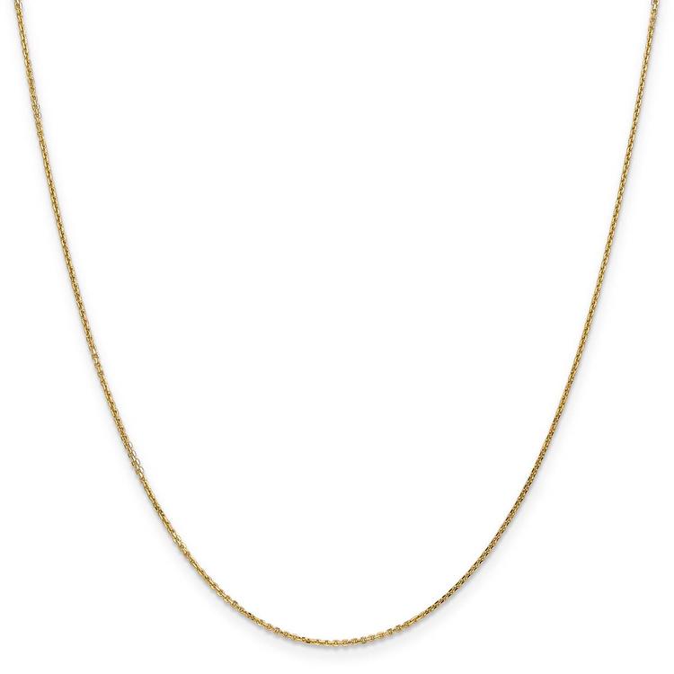 Unisex Gold Classics™ .95mm. 14k Diamond Cut Cable 14in. Necklace