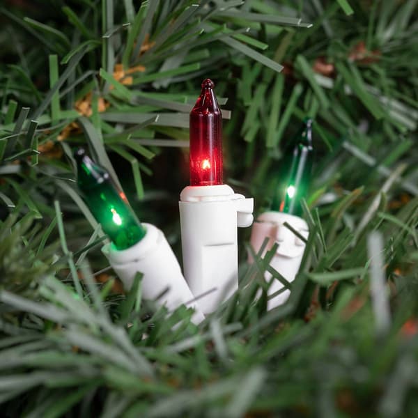 Northlight Seasonal 30ft. White Wire Red & Green Christmas Lights