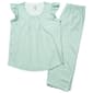 Womens Poppy & Clay Flutter Sleeve 100% Organic Cotton Pajama Set - image 1