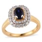 Nova Star(R) Oval Created Sapphire & Lab Grown Diamond Ring - image 1