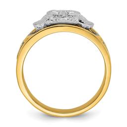 Mens Gentlemen’s Classics™ 14kt. Gold 1/20ctw. Diamond Eagle Ring