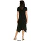 Womens Perceptions Short Sleeve Side Knot Solid Midi Dress - image 2