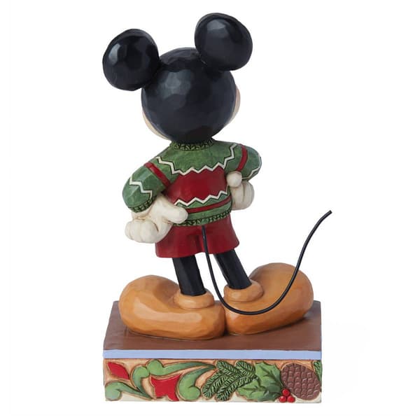 Jim Shore Disney Traditions Mickey Sweater Christmas Figurine