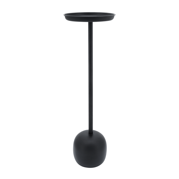 Sagebrook Home 25in. Modern Black Accent Table with Tray Top