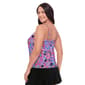 Plus Size American Beach Paisley Party Hanky Hem Tankini Swim Top - image 3