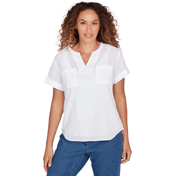 Petites Heart''s of Palm All Sun And Games Solid Woven Eyelet Sho