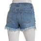Juniors Celebrity Pink High Rise Fray Hem Distressed Denim Shorts - image 3