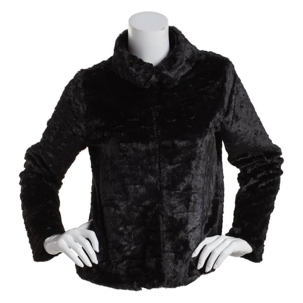 Plus Size Emaline Queenstown Long Sleeve Faux Fur Jacket - image 