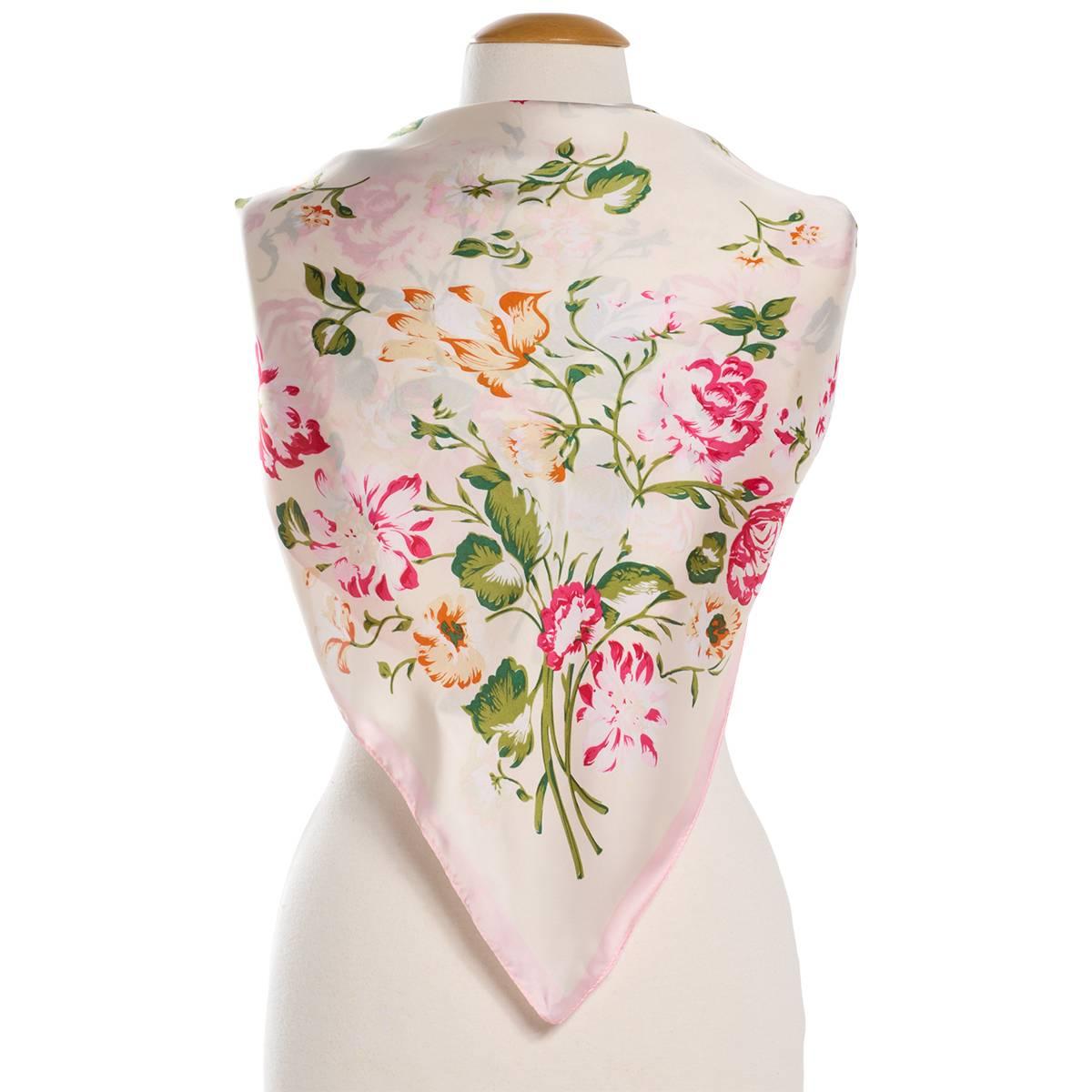 Womens Jessica Mcclintock Pink Roses Scarf