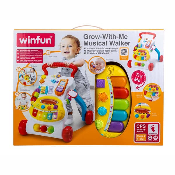 WinFun Grow With Me Musical Walker