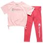 Girls &#40;4-6x&#41; Champion&#40;R&#41; Solid Cinch Waist Top & Leggings Set - image 1