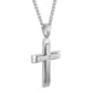 Mens Nova Star&#174; Forged 1/20ctw. Lab Grown Diamond Cross Pendant - image 2