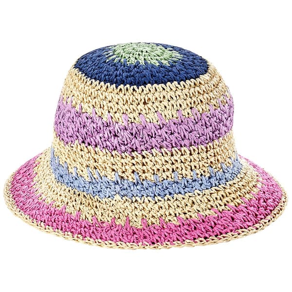 Womens Steve Madden Stripe Bucket Hat