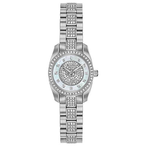 Womens Bulova Crystal Bracelet Watch - 96L253