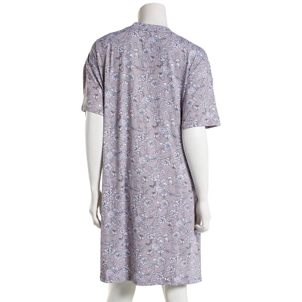 Womens Jones New York Floral Drop Shoulder Nightshirt