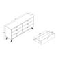 Baxton Studio Kelson Dark Grey & Gold Wood 6-Drawer Dresser - image 10