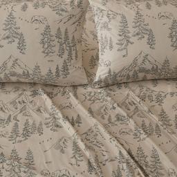 FreshFolds Mountain Ridge Bear Mountain Microfiber Sheet Set