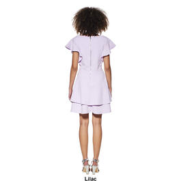 Juniors Crystal Doll Liverpool Flutter Sleeve Double Tier Dress