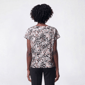 Womens Emily Daniels Short Sleeve Dot Button Shoulder Blouse - image 2