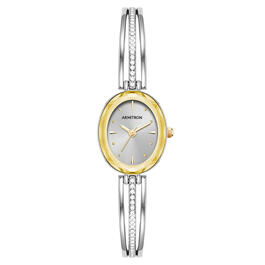 Armitron Crystal Bangle Two-Tone Bracelet Watch - 75-5903SVTT