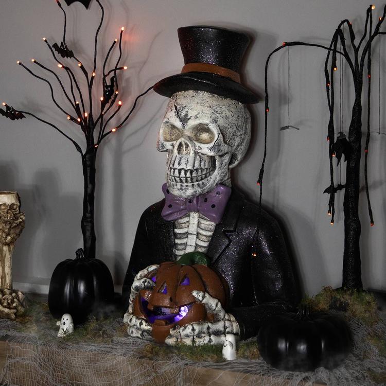Northlight Seasonal LED Skeleton &amp; Jack-O-Lantern Halloween Décor