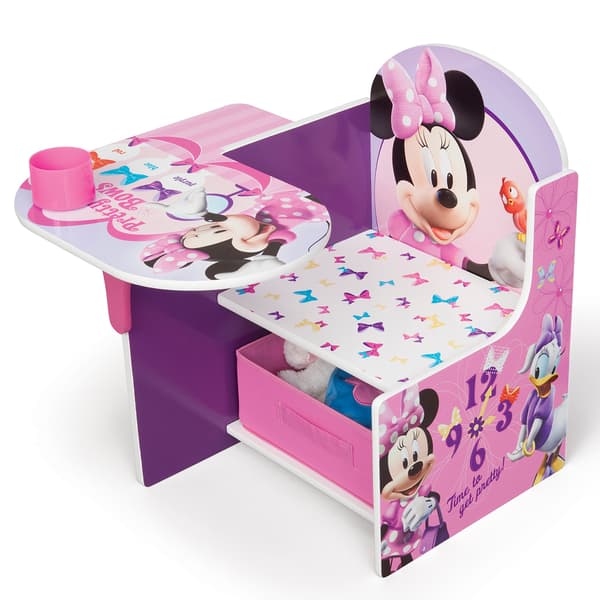 Delta Children Disney Minnie Mouse Chair Desk with Storage Bin