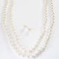 Simulated Cream Pearl Strand Necklace Ball Set - image 1