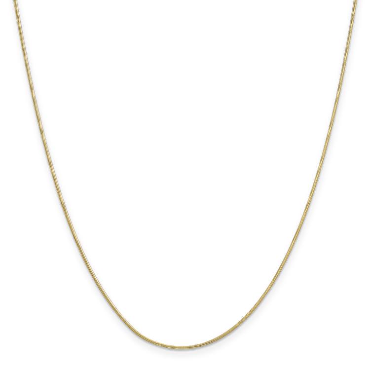 Adult Unisex Gold Classics(tm)10kt. 24in. Round Snake Chain Necklace