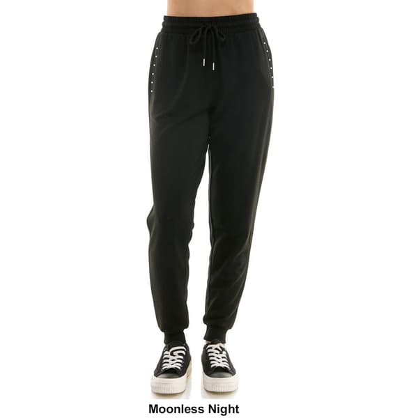 Womens Nanette Lepore Pearl Trim Pocket Joggers