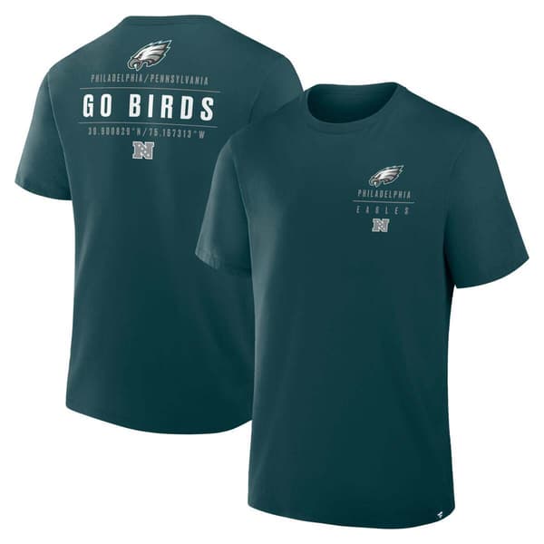 Mens Fanatics Philadelphia Eagles Passing Pocket Legacy Tee - image 