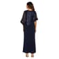 Womens R&M Richards Sleeveless Maxi Dress w/Sheer Lace Poncho - image 2