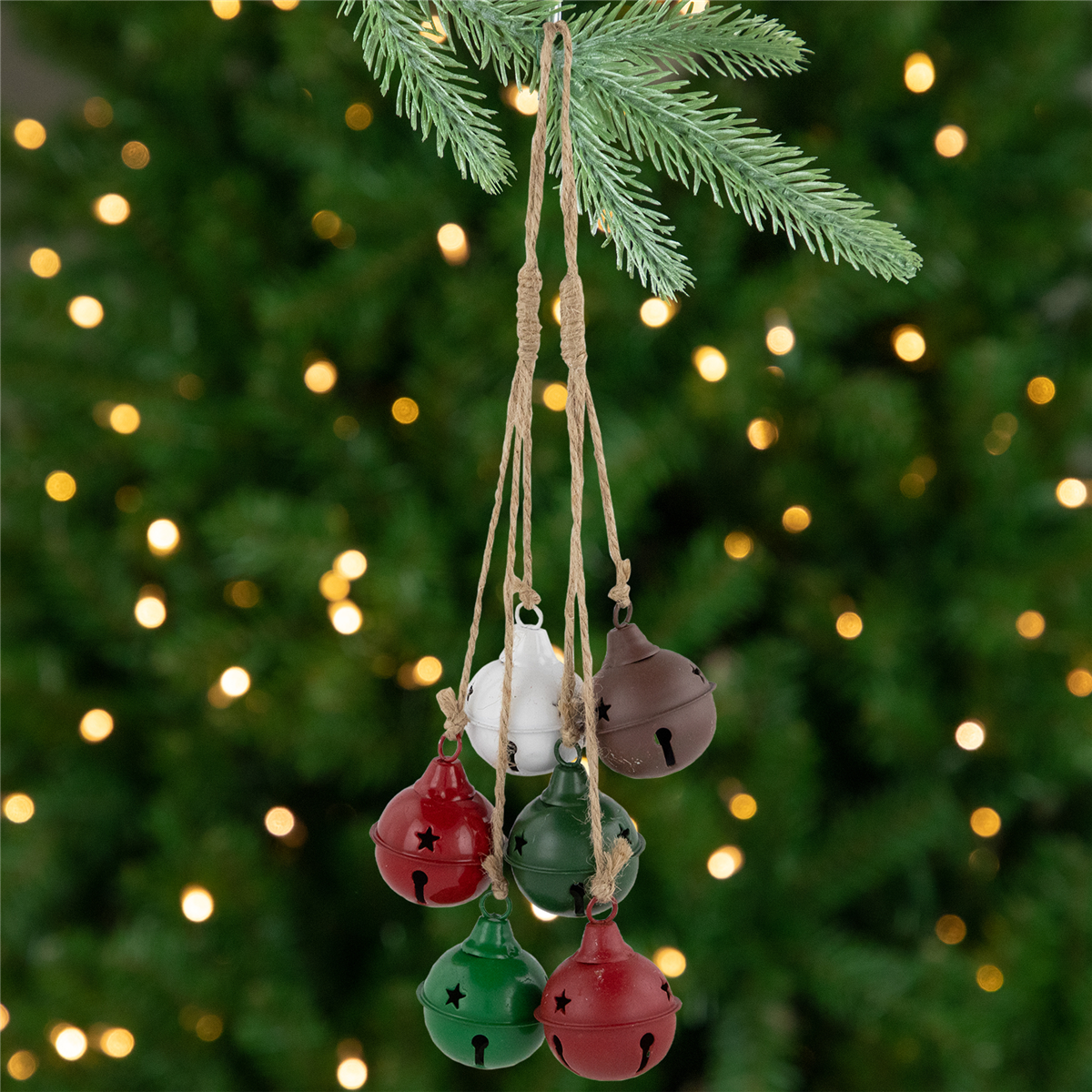 Northlight 2pk. Multi Cascading Christmas Jingle Bell Ornaments