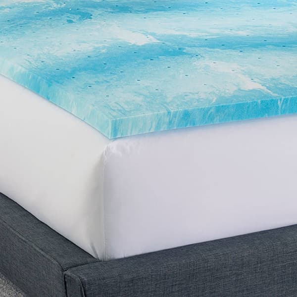 Bodipedic&#8482; 2in. Cooling Gel Swirl Memory Foam Mattress Topper