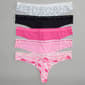 Juniors Juicy Couture 5pk. Raw Edge Thong Panties JC8239-5PKET - image 2