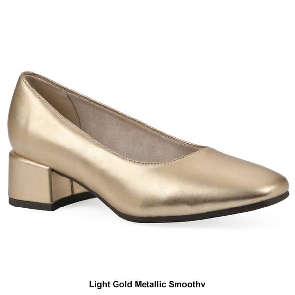 Womens Cliffs by White Mountain Quintesa Low-Block Heel Pumps