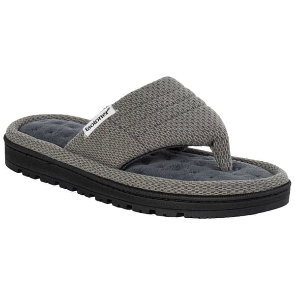 Womens Isotoner Active Recycled Thong Slippers - image 