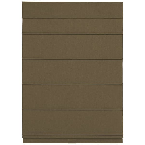 5in. Textured Fabric Roman Cordless Shades - Taupe