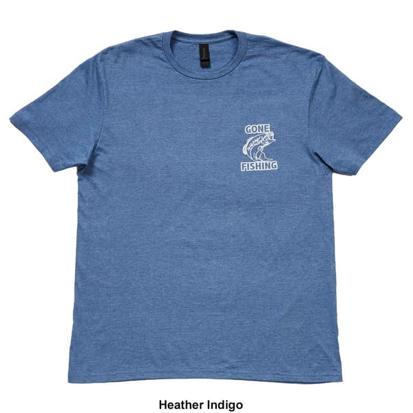 Mens Gone Fishing Short Sleeve Graphic T-Shirt