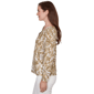Womens Hearts of Palm Tropical Twist 3/4 Sleeve Blouse - image 4