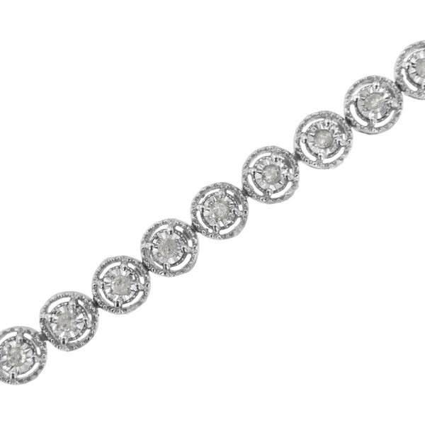 Haus of Brilliance 1/2ctw. Diamond Milgrain Style Link Bracelet