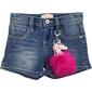 Girls &#40;4-6x&#41; Squeeze Denim Shorts w/Side Slits - image 1
