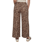 Petite Ruby Rd. Game of Luxe Leopard Wide Leg Jeans - image 2