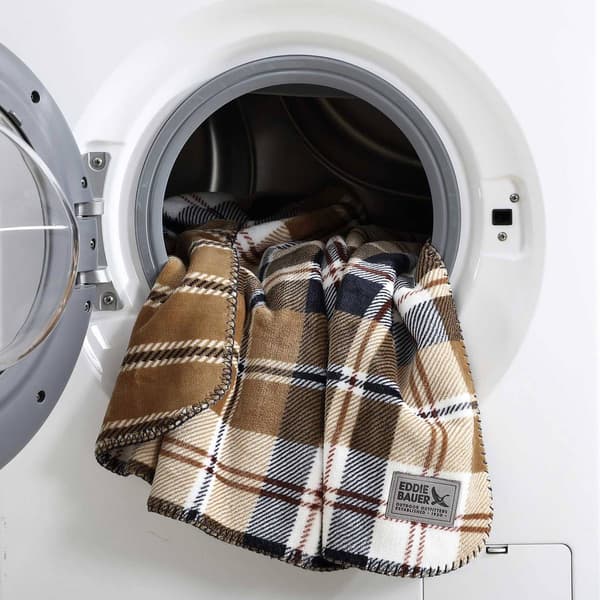 Eddie Bauer Trailhead Plaid Stripe Reversible Throw