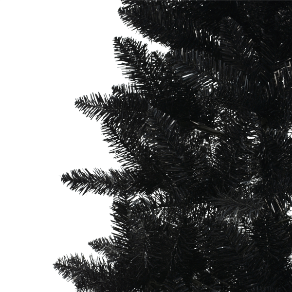 Puleo International 7ft. Black Carson Pine Christmas Tree