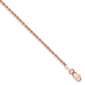 Gold Classics&#40;tm&#41; 1.50mm. Rose Gold Diamond Cut Rope Anklet - image 1
