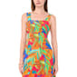 Womens MSK Sleeveless Tropical Challis Smock Back Midi Dress - image 4