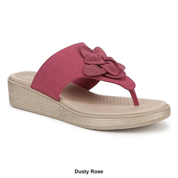 Womens LifeStride Bloom Wedge Thong Sandals