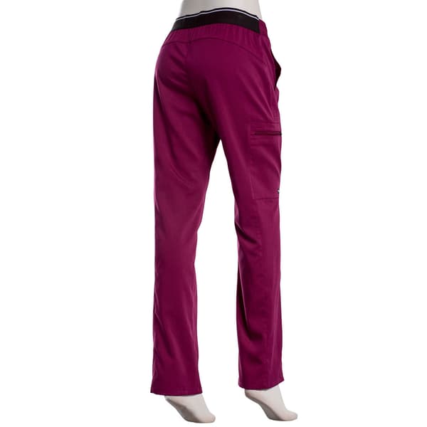 Womens Grey''s Anatomy Logo Plush Elastic Zip Cargo Scrub Pants